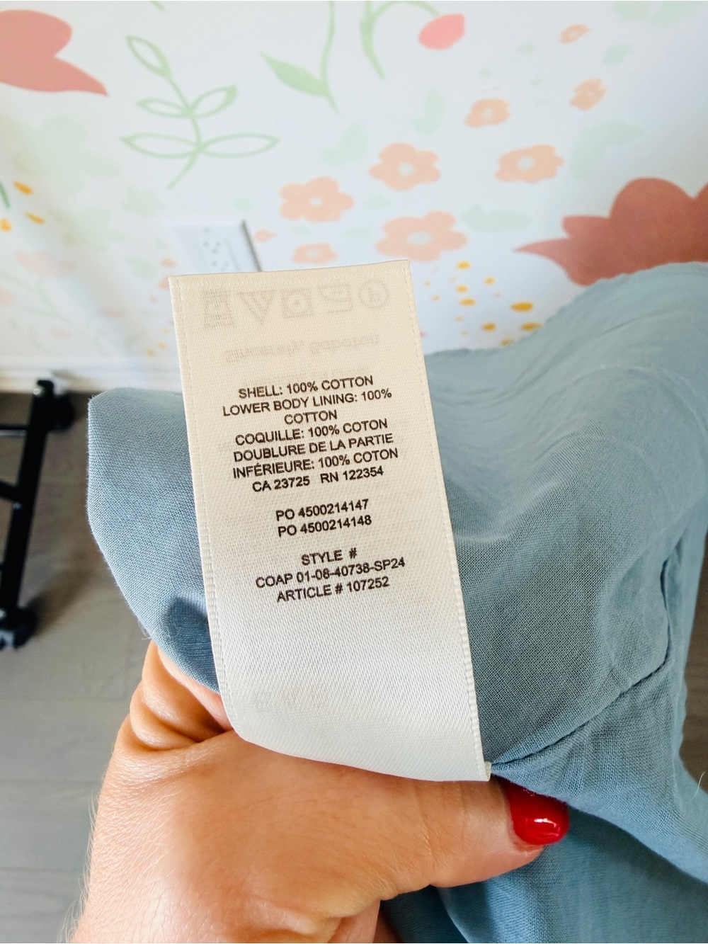 Aritzia Babaton Brighton Poplin Dress | Size M | Light Blue - Picture 12 of 12